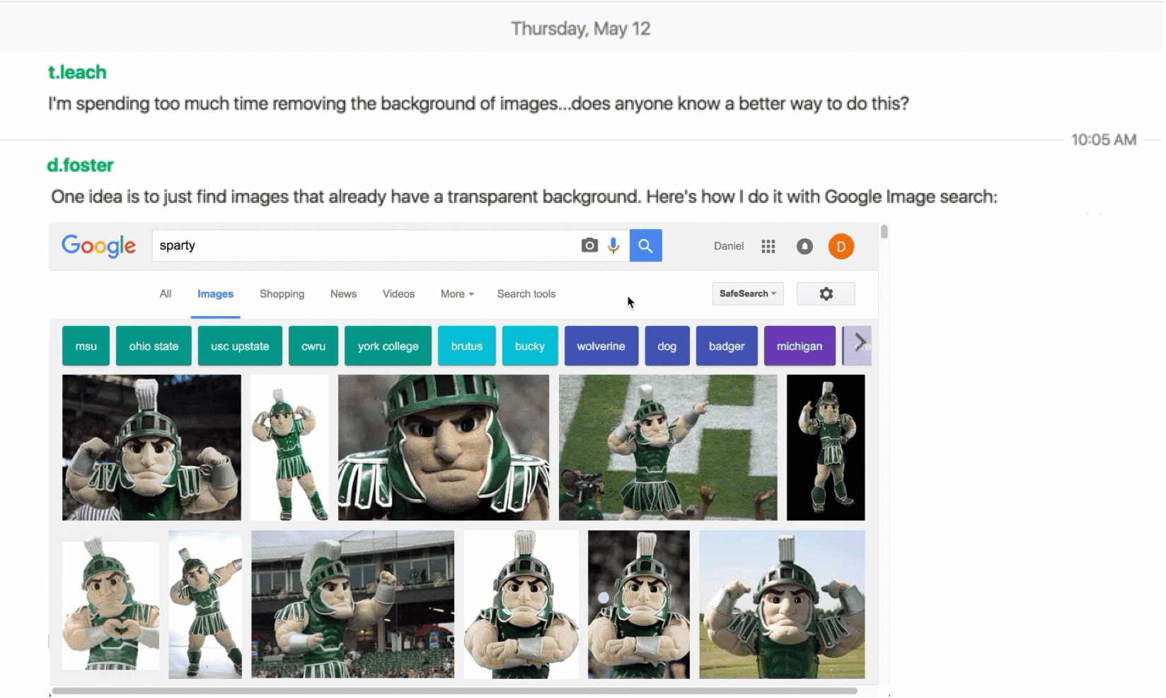 Quick Tipp Beispiel zeigt, wie man Bilder in Google Suche nach Farben filtert