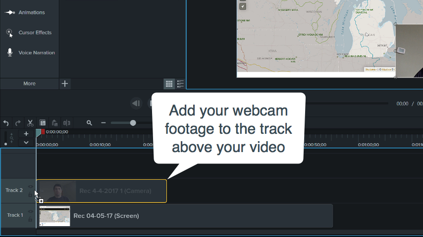 Adding Webcam Videos