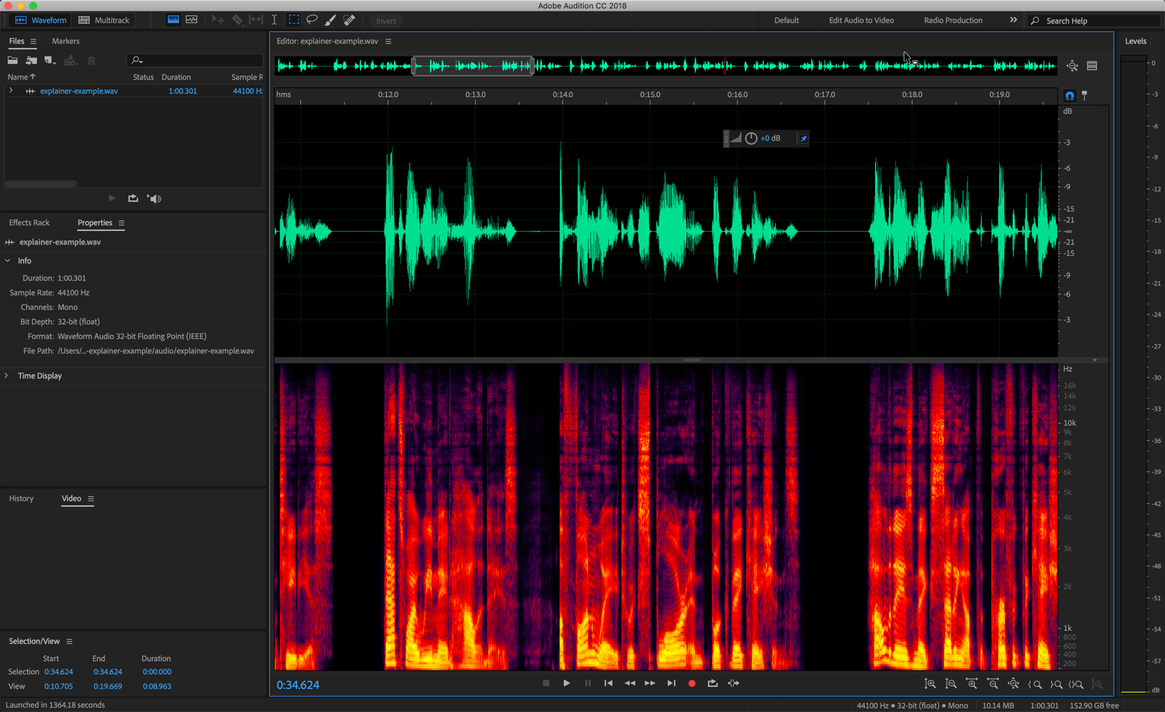 editing audio for animated explainer video