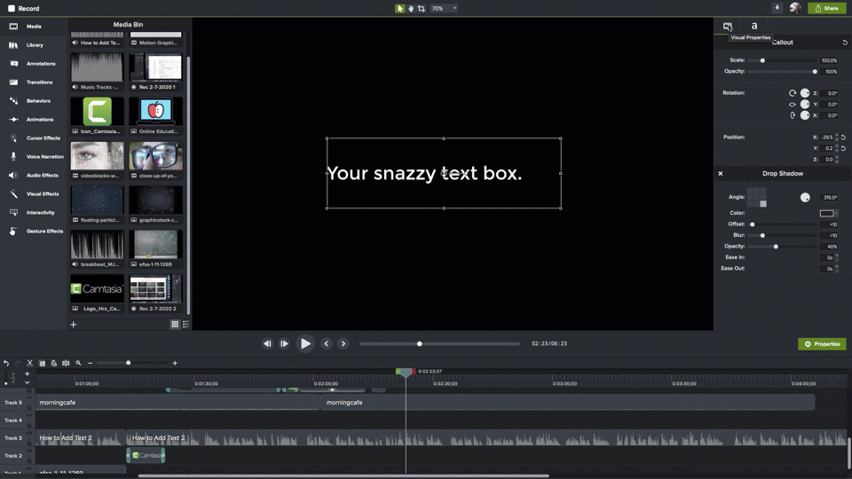 How to overlay text on video and GIFs