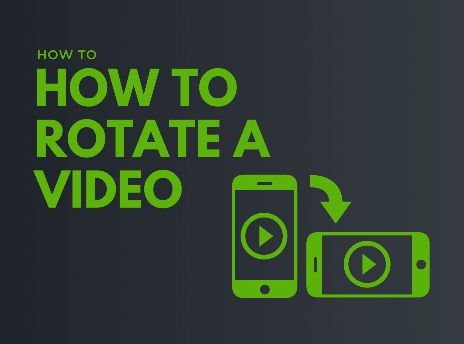 how to rotate a video