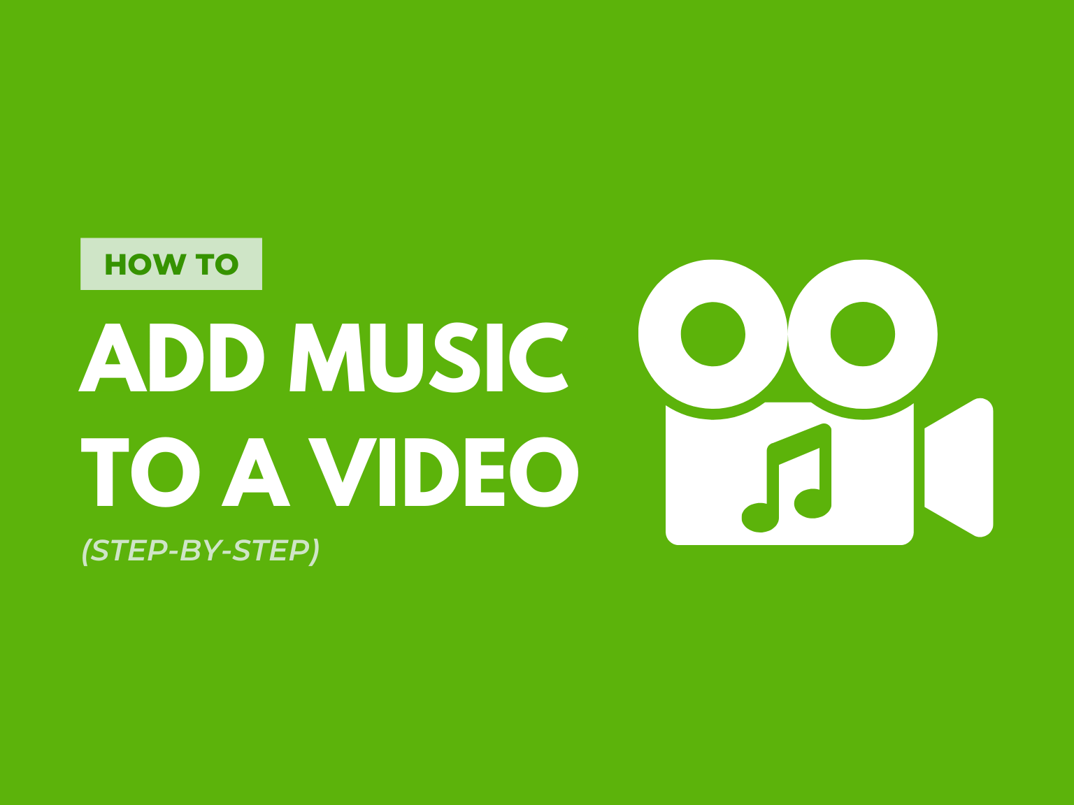 how to add music to a video header image