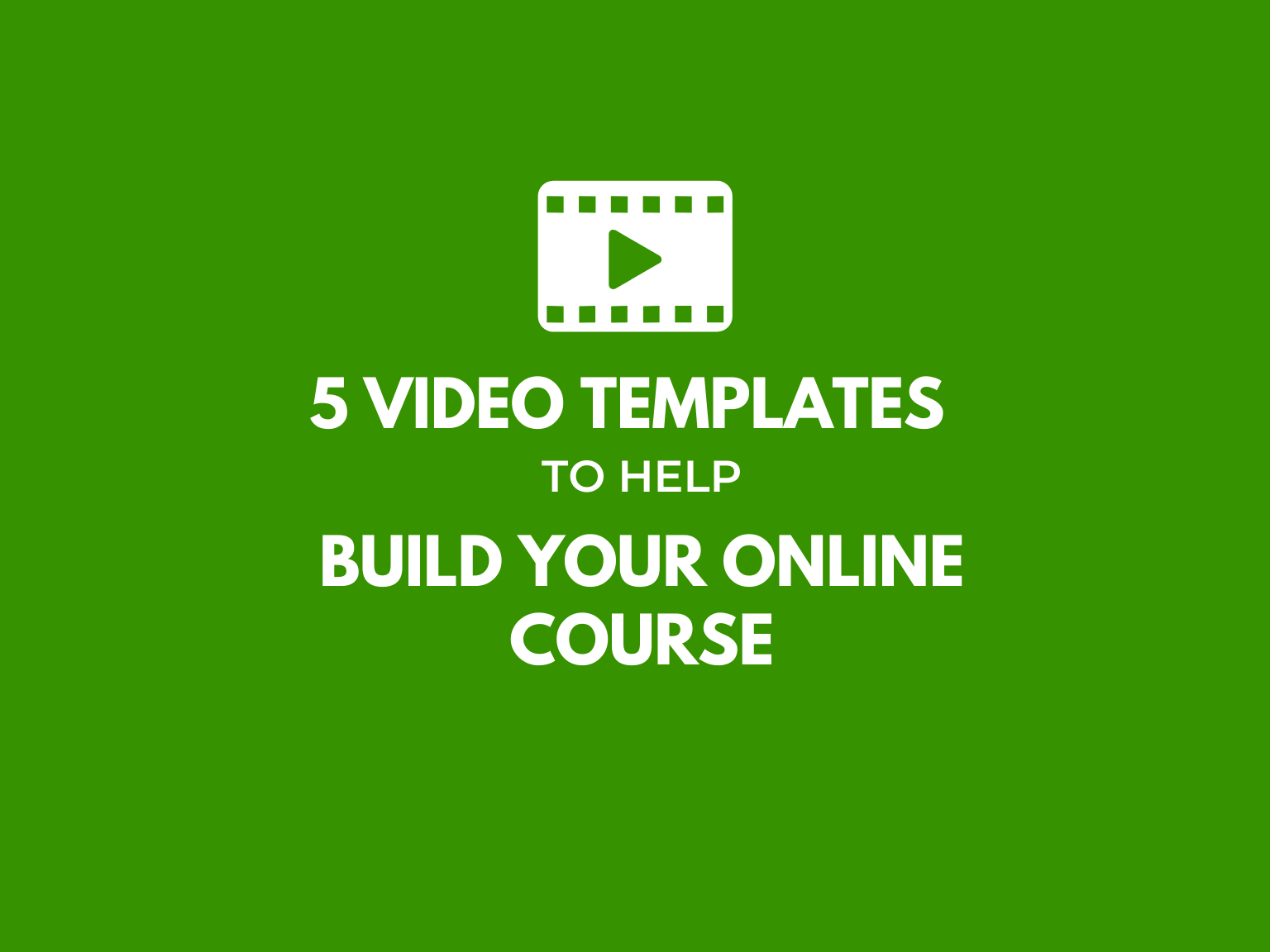 5 Video Templates To Help Build Your Online Course Techsmith Tutorials