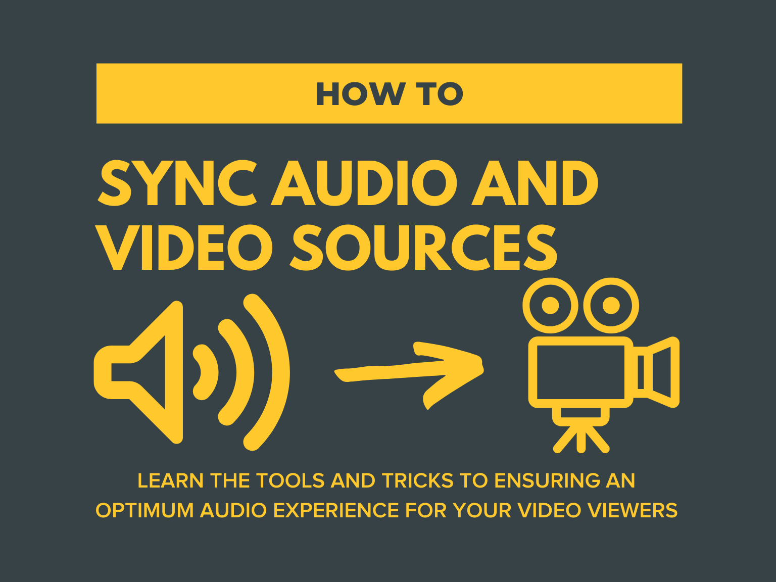 How to Sync Audio and Video Sources The TechSmith Blog