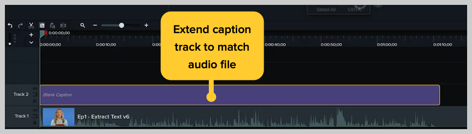 Add subtitles and captions to a video with Camtasia