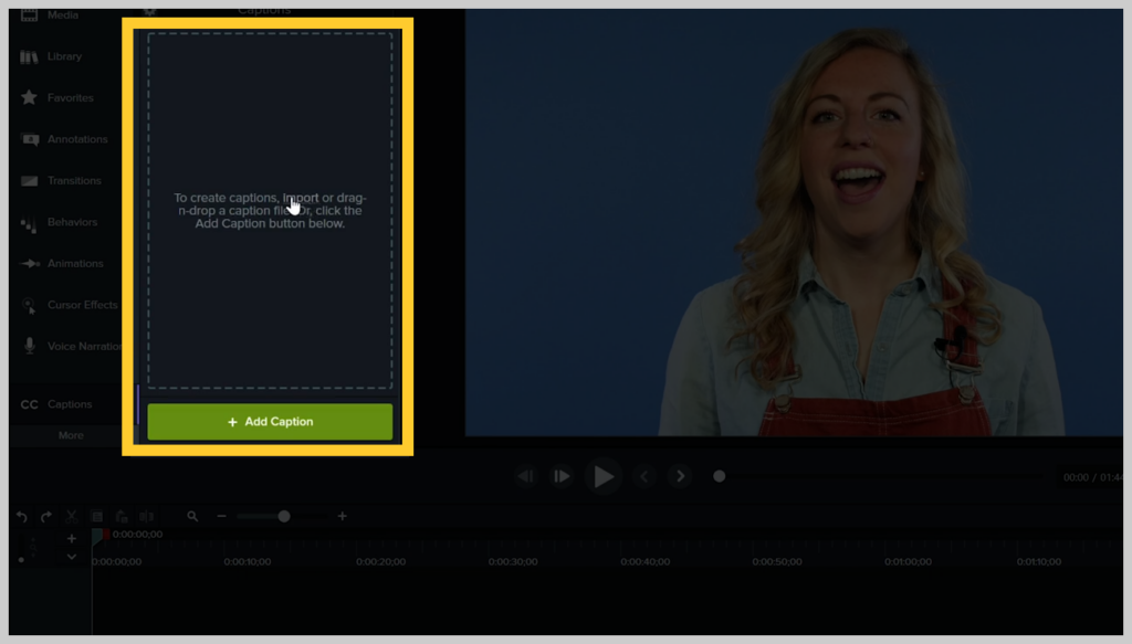 How to add captions and subtitles to a video with Camtasia
