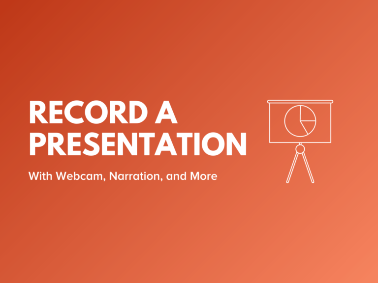 presentation and video recording