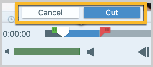 trim video cancel cut