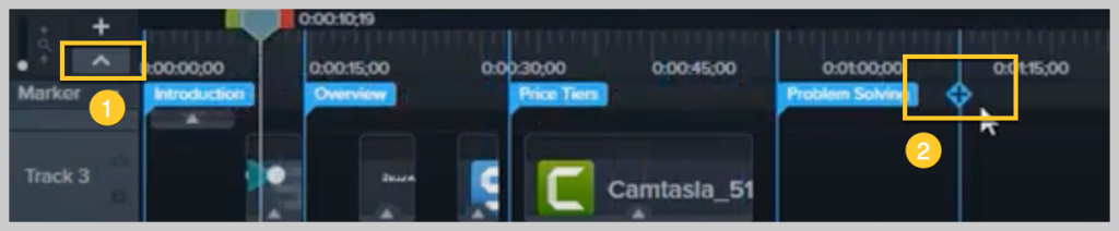 How to add markers on a timeline in Camtasia