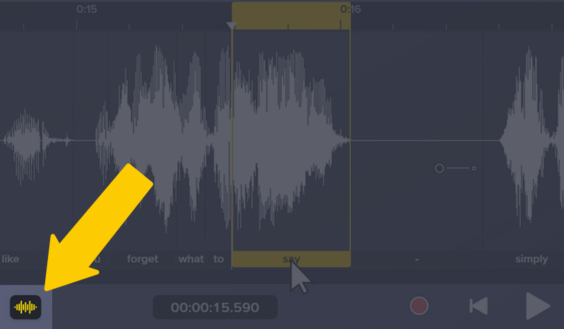 Use the waveform editor button in the lower left corner to be more precise with editing