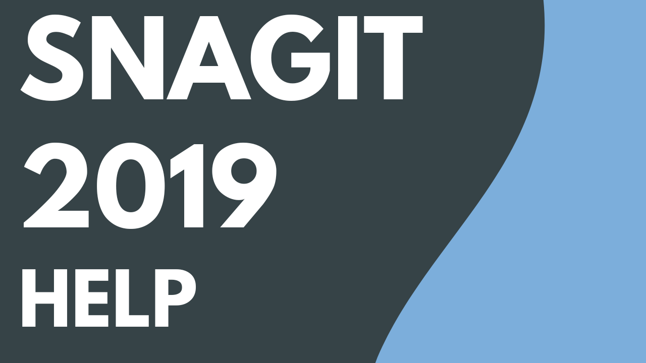 Snagit 2019 Help PDF