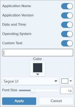 Capture Info properties