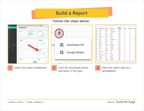 Create Visual Guides with Templates, Snagit