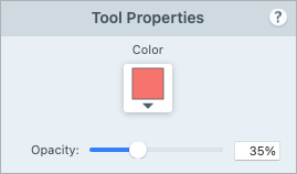 Highlighter properties on Mac