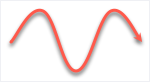 Mac での曲線の矢印