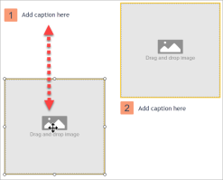 Arrastar para mover a área de imagem ou texto