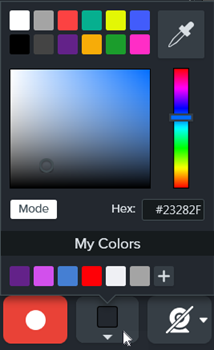 Video from images color picker on Windows