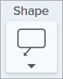 Shape dropdown