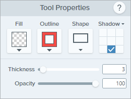 Shape properties on Windows