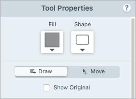 Propriedades da ferramenta Simplificar no Mac