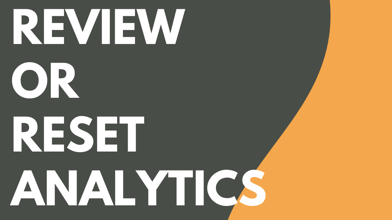 Review or Reset Analytics thumbnail