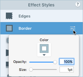 Effect dropdown on Mac