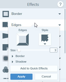 Effect dropdown on Windows