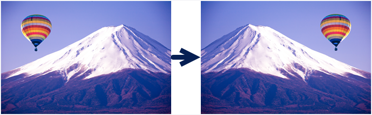 Example of horizontal flipped image