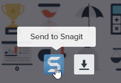 Send to Snagit button