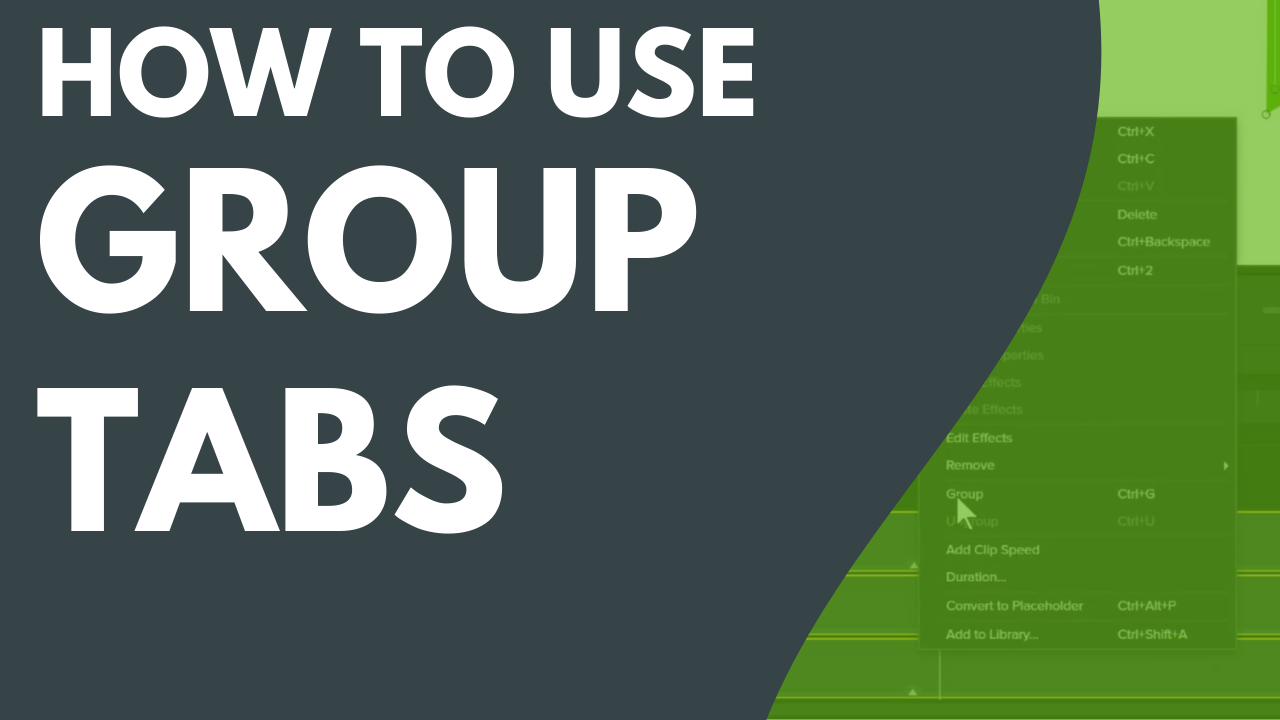 How to Use Group Tabs