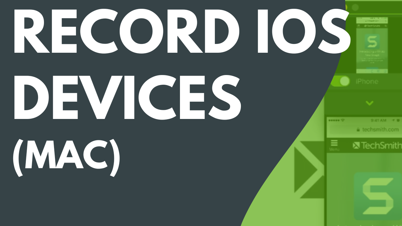 Record iOS Devices (Mac)
