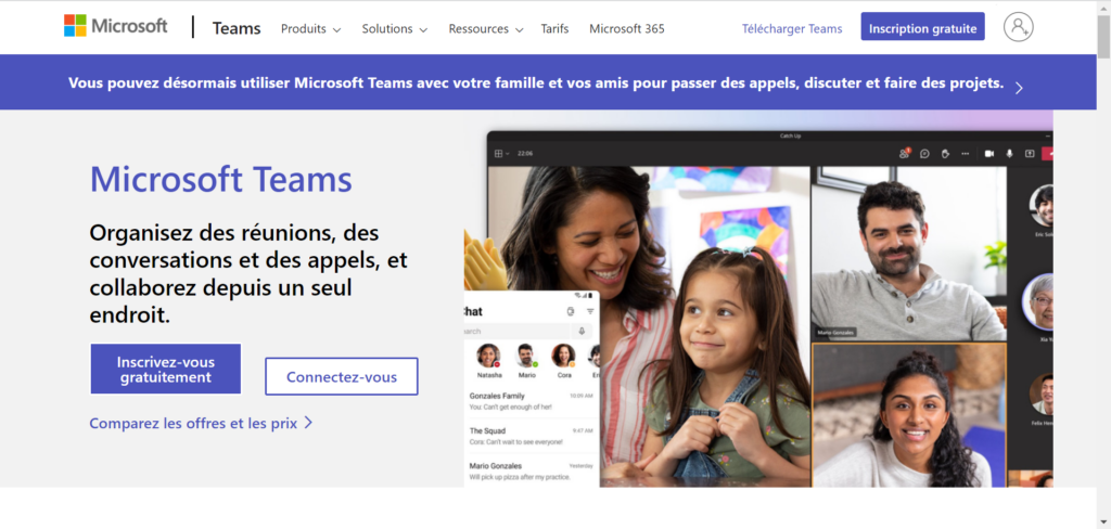 Microsoft teams, outil de visioconférence pour communiquer à distance.