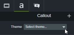 Apply theme in Properties panel