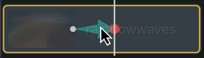 Drag arrow to move animation on timeline