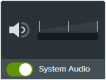 Audio del sistema en Windows