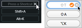 Delete Shortcut button
