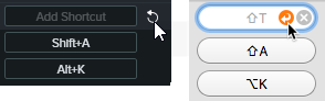 Revert Shortcut button