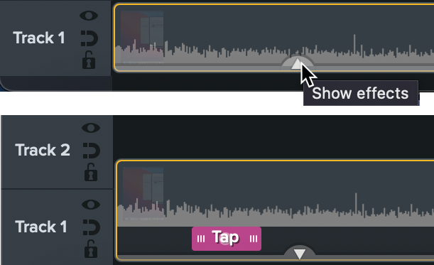 Click Show Effects tab