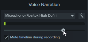 Audio level slider