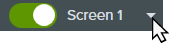 Screen recording options dropdown