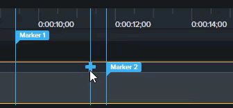 Turn timeline marker into media marker