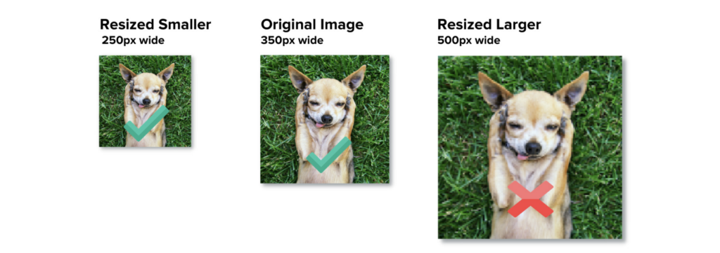 How to resize images