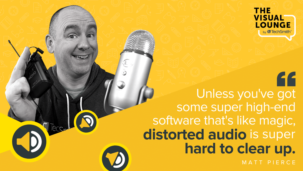 Unless you've got some super high-end software that's like magic, distorted audio is super hard to clear up.