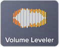 Ícone do nivelador de volume