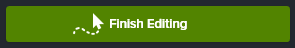 Press finish editing (cursor path) button