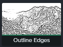 Outline edges effect in visual effects tab