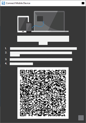 Boîte de dialogue Connecter un appareil mobile