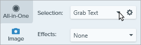 Grab Text selection option