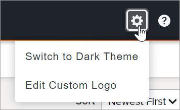 Upload Custom Logo option