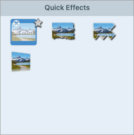 Default Quick Effects on Mac
